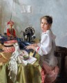 Pretty Little Girl NM Tajikistan 26 Impressionist